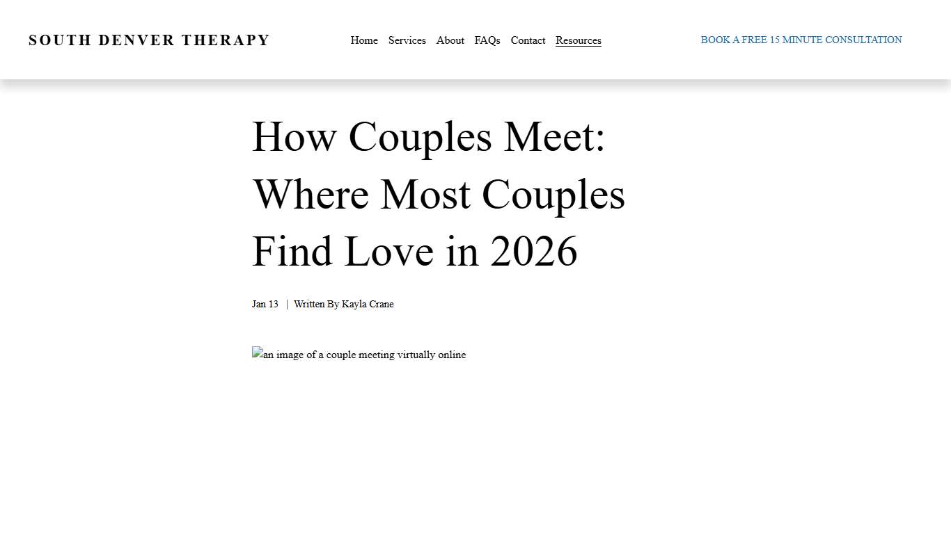 How Couples Meet in 2026: Top Ways People Find Love — South Denver Therapy